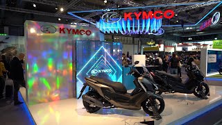 The 2024 KYMCO scooters in ECMA show in Italy