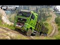 Spintires: MudRunner - SITRAK C7H540 New Truck Drives Up A Steep Hill