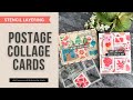 POSTAGE COLLAGE (Waffle Flower Crafts July 2023 Release)