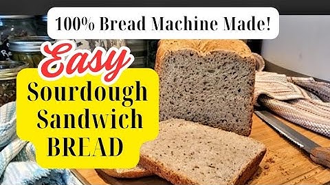 The BEST Bread Machine Sourdough Sandwich Bread - START TO FINISH!