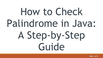 How to Check Palindrome in Java: A Step-by-Step Guide