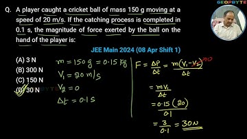 JEE MAINS-PHYSICS | Centre of Mass, Momentum and Collision | Previous Years Questions | Part-1 | 