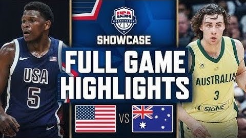 @TVNBA23 AUSTRALIA vs USA | USAB SHOWCASE | FULL GAME HIGHLIGHTS | July 15, 2024