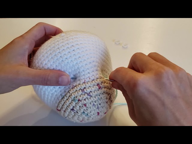 How to Hand Embroider eyes for Amigurumi Crochet Doll Mermaid (Part 3) 