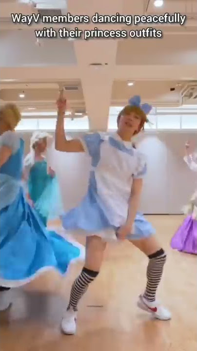 WayV members dancing peacefully with their princess outfit meanwhile Yangriel | Run Kpop