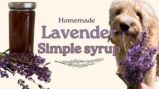 A sweet and simple lavender syrup how to!! Use fresh or dried lavender!!