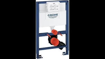 GROHE Rapid SL installation Install a GROHE wall-hung toilet system Concealed Flesh tank  fittings