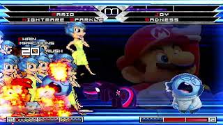 KOF MUGEN Tag Team Mario Poyochan & Nightmare Sparkle (smhungary89) vs Joy from Inside out & Sadness