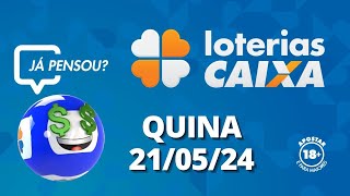 Resultado da Quina - Concurso nº 6446 - 21/05/2024