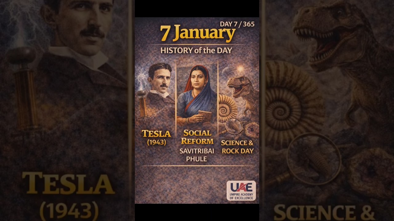 History of the Day | Day 7/365 | 7 January | This Day in History 🇮🇳🌍 