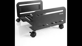 Vivo Large Computer Tower Desktop ATX Case CPU Steel Rolling Stand