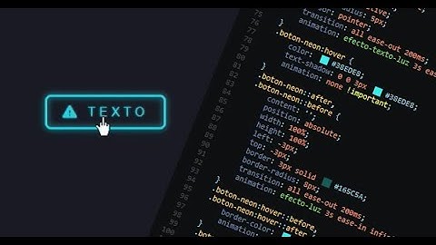 Botón con efecto neón | html css | Diseño web - Apock gráficos