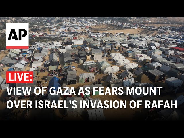 LIVE: View of Gaza as fears mount over Israel