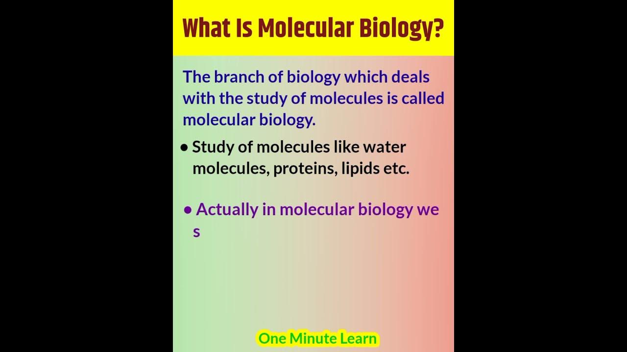 what-is-molecular-biology-shorts-biology-9thbiology-youtube
