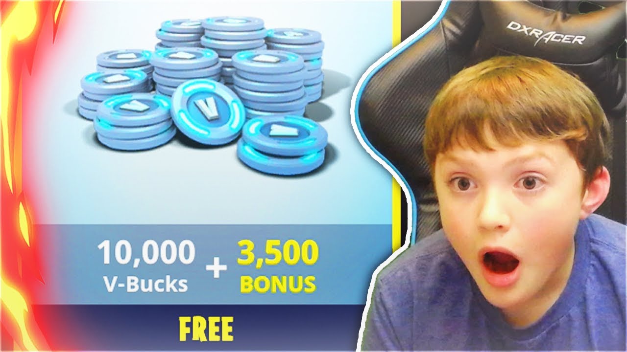 Surprising My Little Brother With 10,000 V-Bucks In ... - 1280 x 720 jpeg 100kB