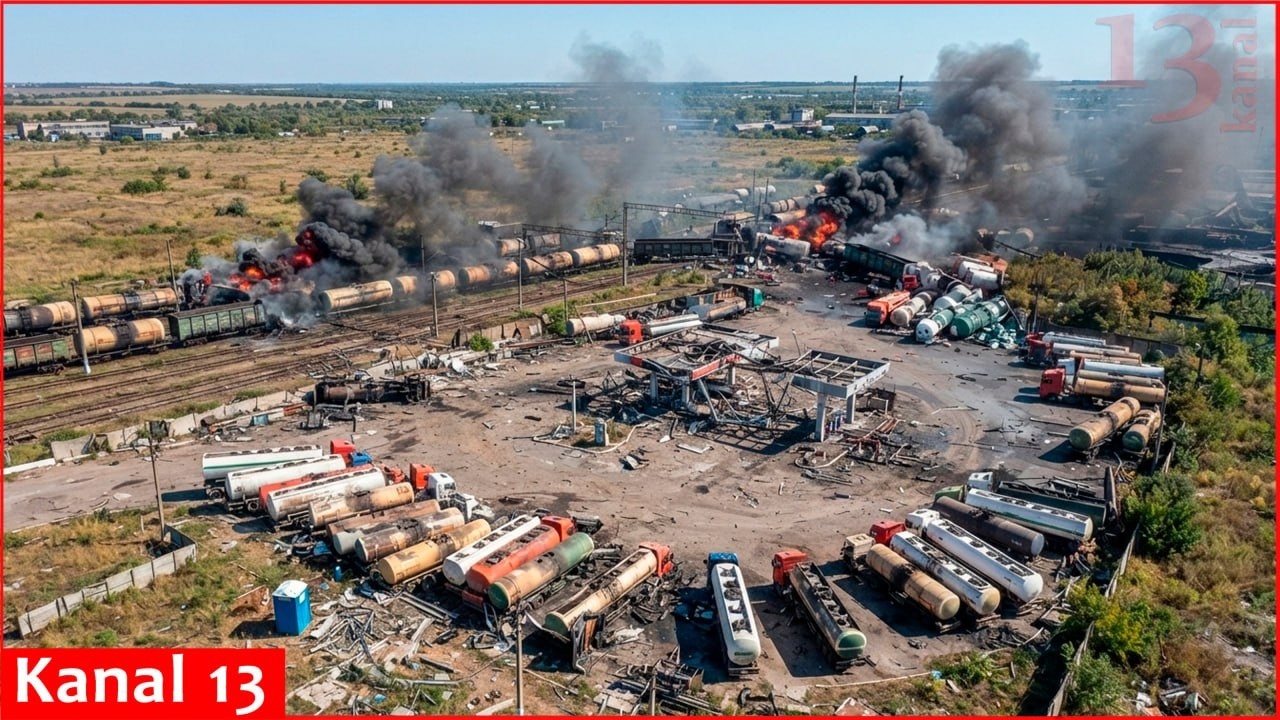 Thumbnail for Operation "Hell-2":  Ukrainian Azov fighters destroyed dozens of Russian fuel tanks in the Donetsk