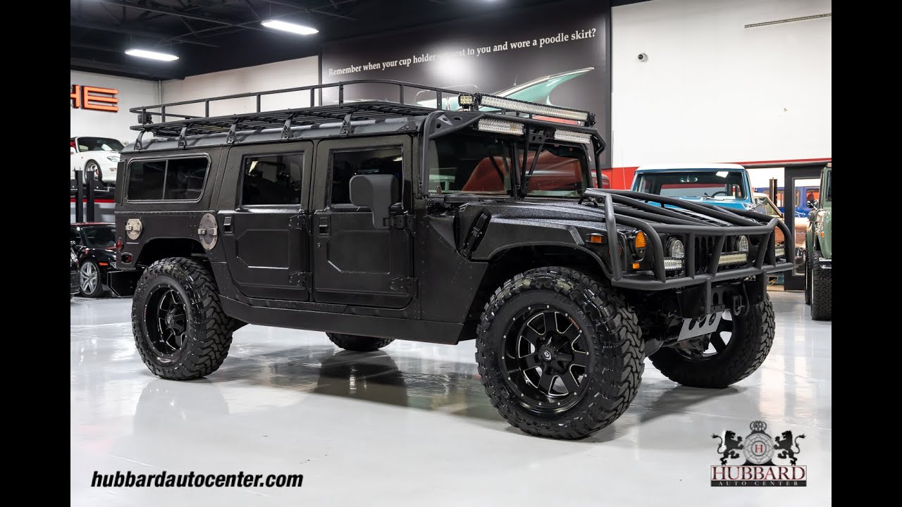 2001 AM General Hummer - LineX Exterior - Custom Lights - Traffic