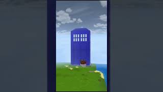 Construí a TARDIS no Minecraft 💙#Shorts #Minecraft #DoctorWho #TARDIS #MinecraftBuilds #Gaming