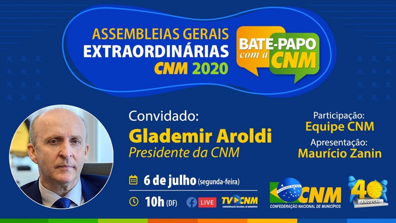 Bate-papo com a CNM | Assembleias Gerais Extraordinárias CNM 2020 - YouTube