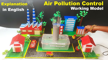 air pollution control working model for science project explanation in English - diy - howtofunda