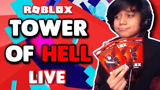 Tower Of Hell Live Robux Giveaway Roblox Livestream Youtube - me and my friend built a huge tower in strucid wdyt roblox