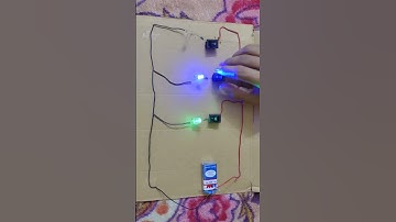 3 LED lights Connecting with 9v Battery । 3 Switch and LED 1 9V Battery Wire 1 big led & 2 small led