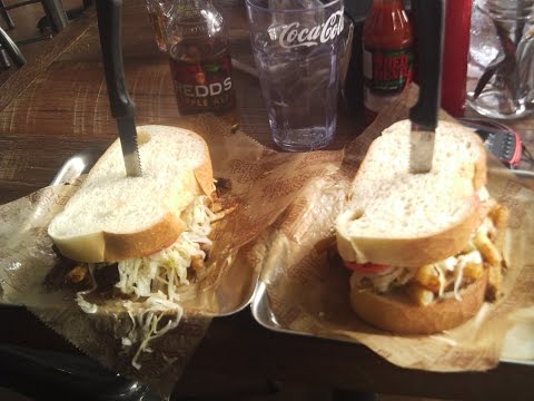 Video thumbnail: The Pitts-Burger & Hot Italian Sausage & Cheese Sandwich From Primanti Brothers