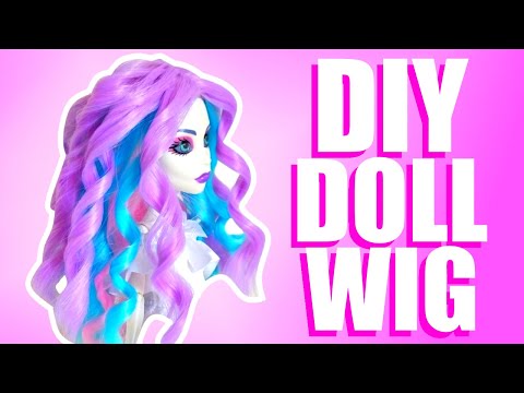 Video: How To Make Hair For A Doll Using Glue