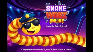Snake Warz Online Multiplayer, Premium unity game template for Android, iOS & WebGL screenshot 5