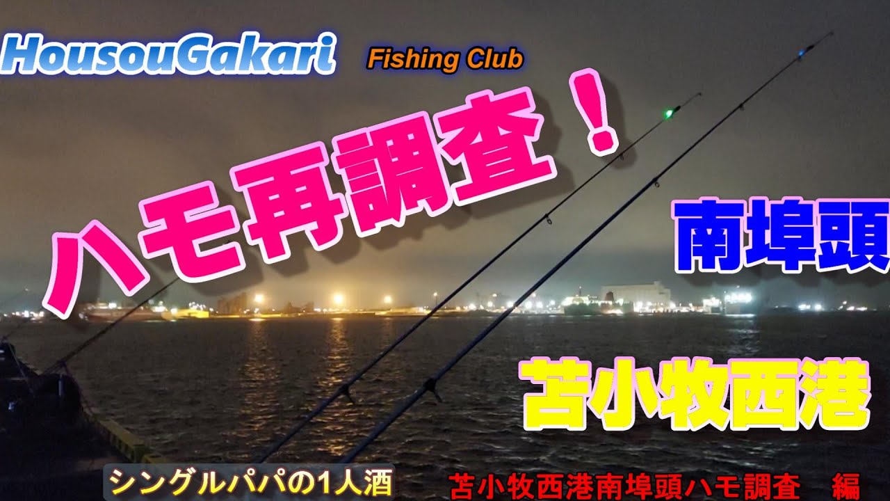 北海道 楽釣会 ハモたん 無道さん 天道さんと行く 苫小牧西港ハモ調査 Youtube