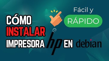 Cómo INSTALAR impresora HP en Debian #linux