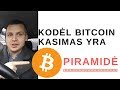 Kodėl BITCOIN kasimas yra PIRAMIDĖ