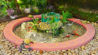 Creative cement ideas! DIY aquarium at home | Aquarium decoration ideas