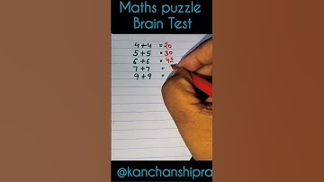 Brain test | maths puzzle #shorts #youtubeshorts #trending #viral #kanchanshipra #puzzle