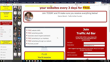 How to use Traffic Ad Bar and get up to 1000 free visitors every 3 days for free!