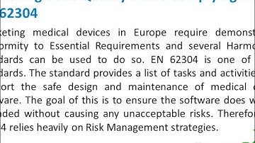 Embedded Software in Medical Device : Common Regulatory and Quality pitfalls