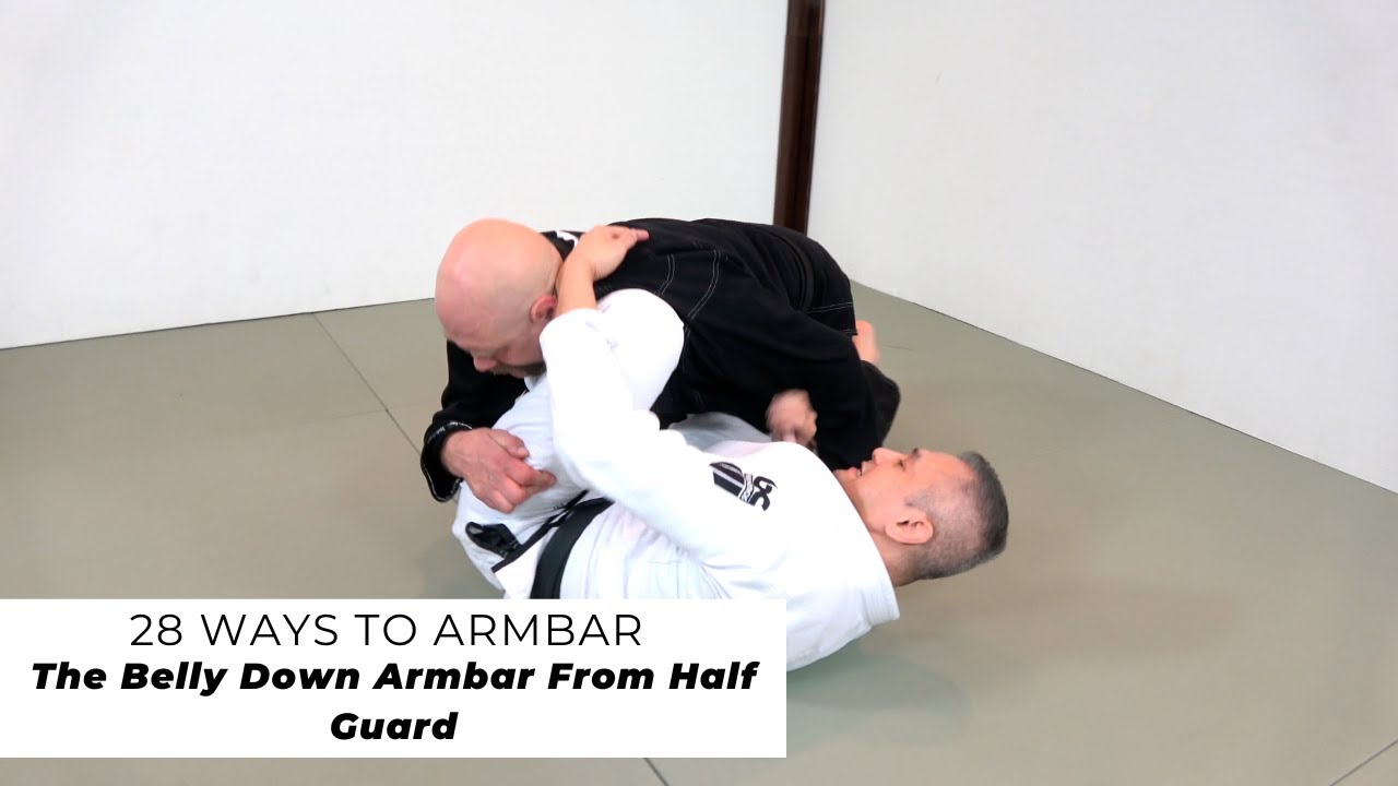 The Belly Down Armbar From Half Guard - YouTube