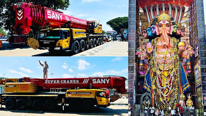Khairathabad Ganesh Nimajjanam Lifting Crane Arrived at TankBund || Khairathabad Ganesh Nimajjanam