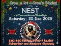 Crow a lot at the Nest with Crow's Blades for a Subscriber and Member Giveaways, and Knife talk