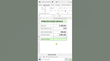 EXCEL - PORCENTAGEM PARA INICIANTES | Aprenda calcular porcentagem no Excel #porcentagem #excel