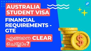 Financial Requirements- Australian Student Visa | GTE | +61 475 752 510(WhatsApp)