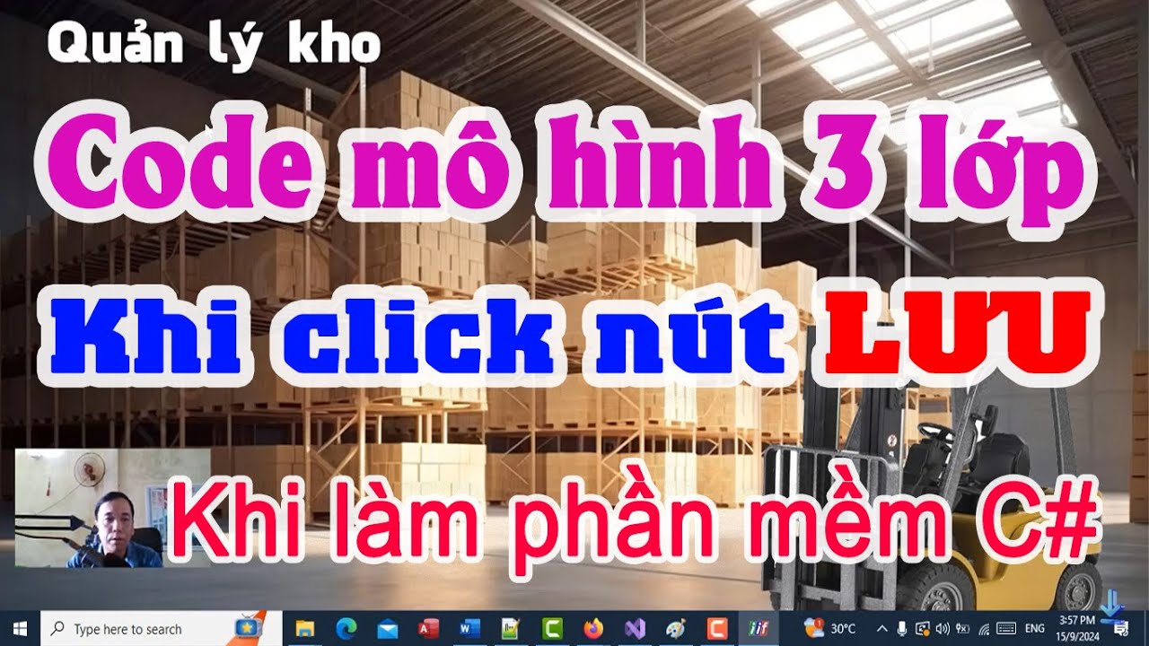 Code mô hình 3 lớp cho nút lưu - Code C# Form danh mục khách hàng| Quản ...