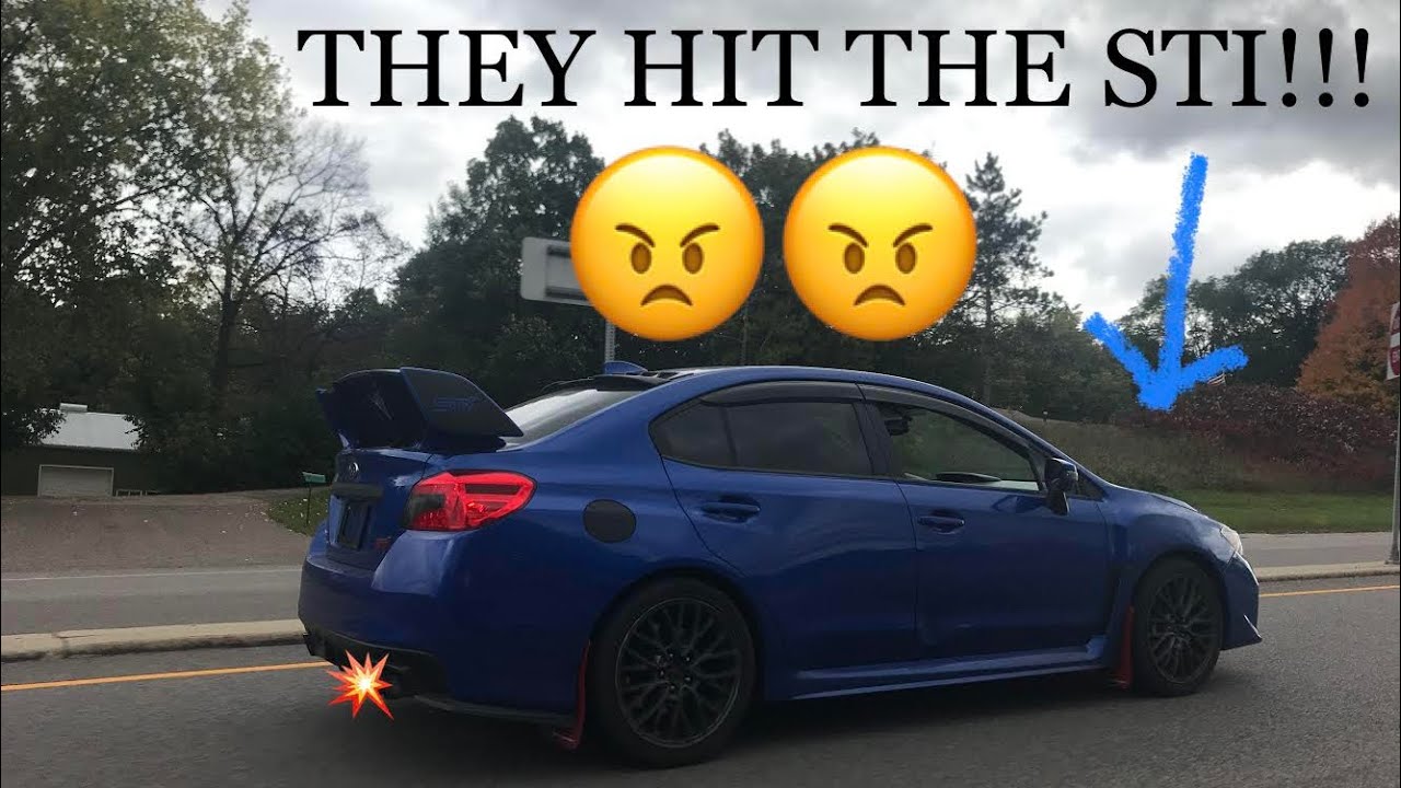 450HP STI hit and run :( - YouTube