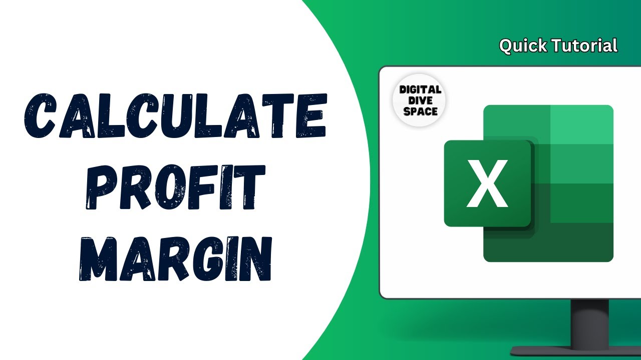 HOW TO CALCULATE PROFIT MARGIN IN EXCEL - YouTube