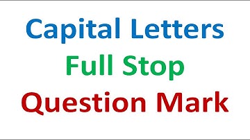 Hoofdletters, punt, vraagteken | Engelse grammatica #englishgrammar #basicenglishgrammar