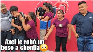 Gran escamd4lo en pleno video se armó tremendo pleito /Chentia se dejó que axel le robará un beso