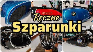 Szparunki, grafiki, malowanie liter, loga. Ręczna robota