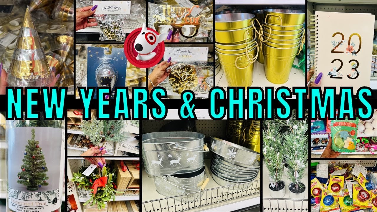 TARGET DOLLAR SPOT SHOP W/ME NEW YEARS & CHRISTMAS TARGET DOLLAR