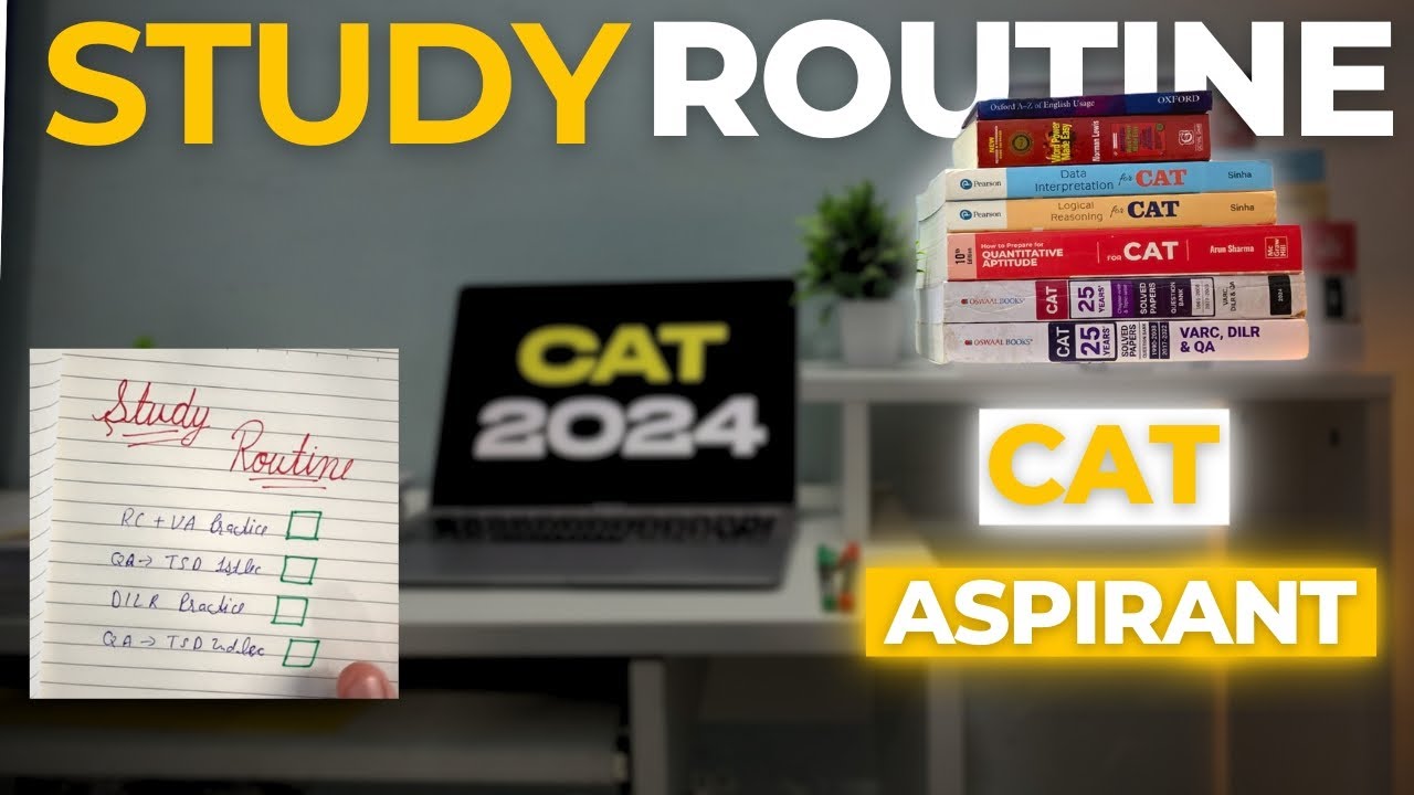 Day in life of CAT Aspirant | Study Routine | CAT 2024 - YouTube