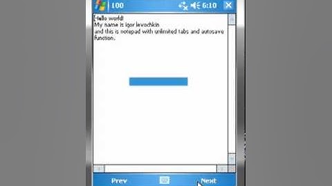 windows mobile AutoSave Notepad